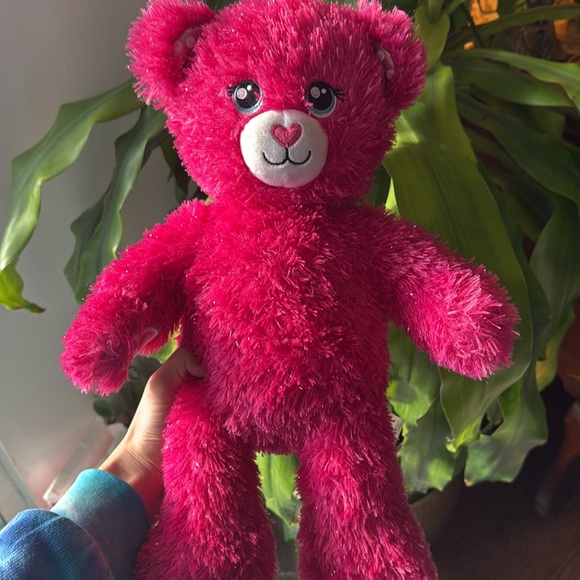 Limited Edition Barbie Build-A-Bear Stuff Animal Pink Sparkle Bear Cute - Picture 10 of 10